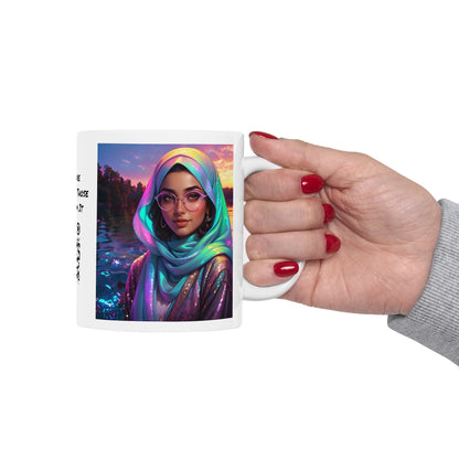 Uhkt Power | Muslima | Hijabi | Islam | Sister Power | Coffee | Tea | Hot Chocolate | 11oz | White Mug