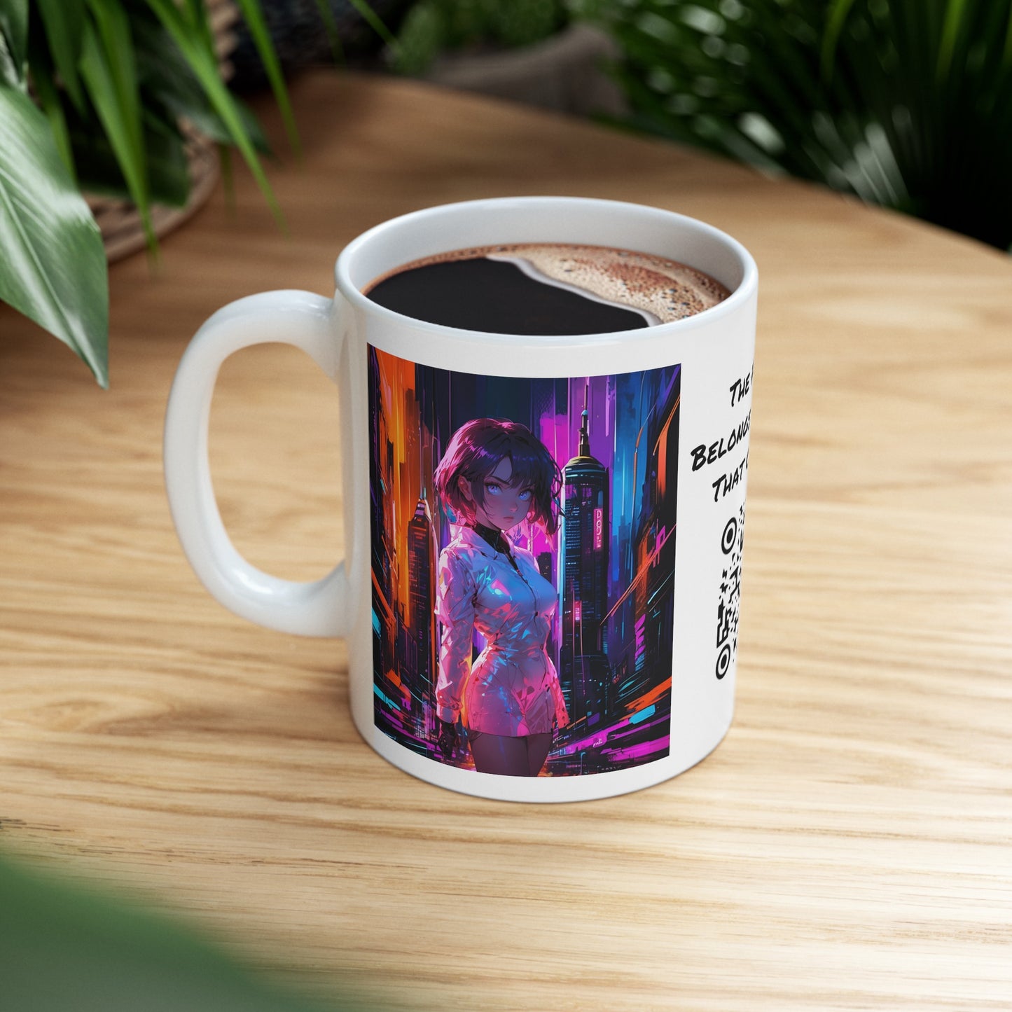 Crossroads Of Color | HD Graphic | Abstract | Neon Color | Anime | Coffee |  Tea |  Hot Chocolate | 11oz