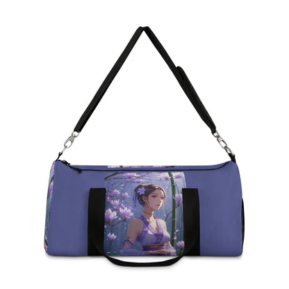 Serene Floral Duffel Bag - Elegant Travel Companion