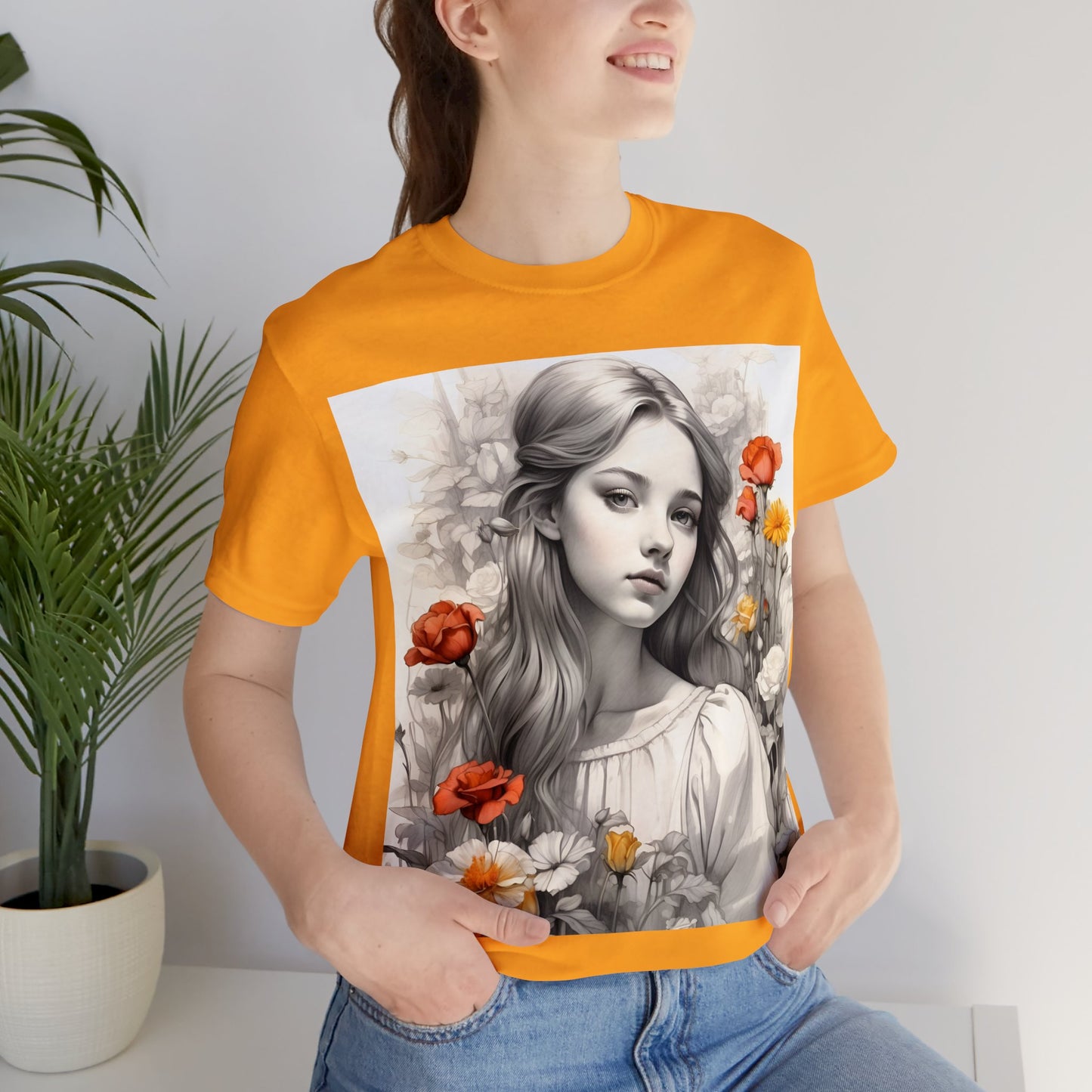 Flower Girl | Dainty | Coquette | Cottagecore | HD Graphic | Quaint | Wholesome | Wildflowers | Unisex | Men's | Women's | Tee | T-Shirt