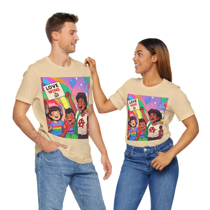 Love Wins | Inspirational | Anarchy | Alternative Living | Unisex | Men's | Women's | Tee | T-Shirt