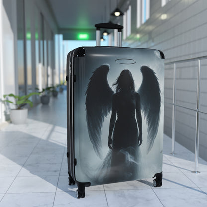 Angel Wings Design Carry-On Suitcase | Stylish Travel Luggage for Adventurers