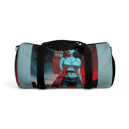 Transcend Fear Duffel Bag - Bold Graphic Design for Travel and Gym