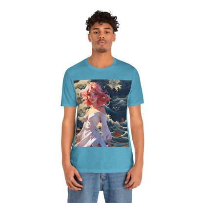 Waves of Beauty | HD Graphic | Pretty Girl | Japanese Art | Men's | Women's | Tee | T-Shirt