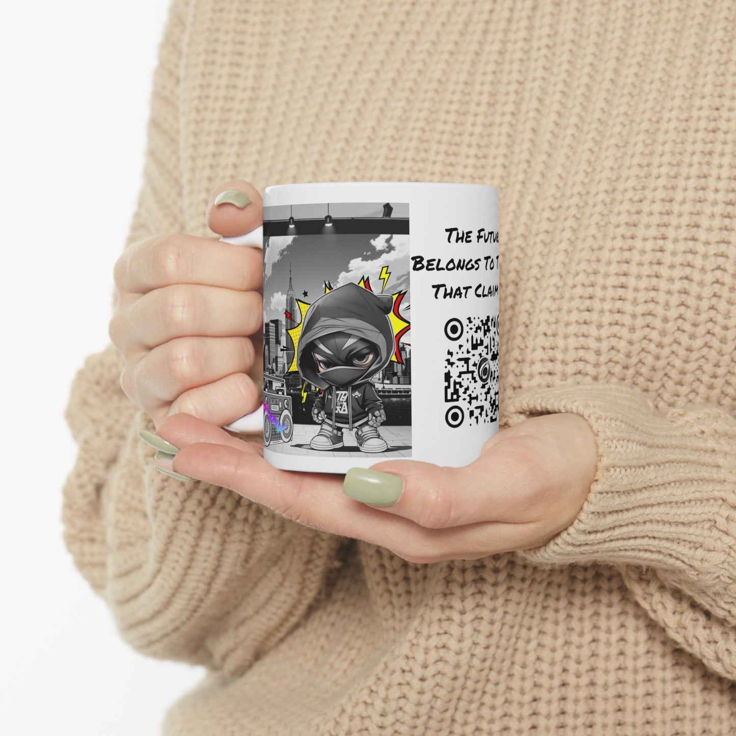 Don't Stop The Music | HD Graphic | Comic Style | Coffee | Tea | Hot Chocolate | 11oz | White Mug