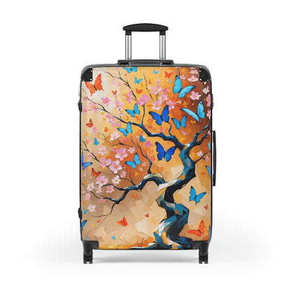 Colorful Butterfly Suitcase - Vibrant Travel Luggage for Adventurers