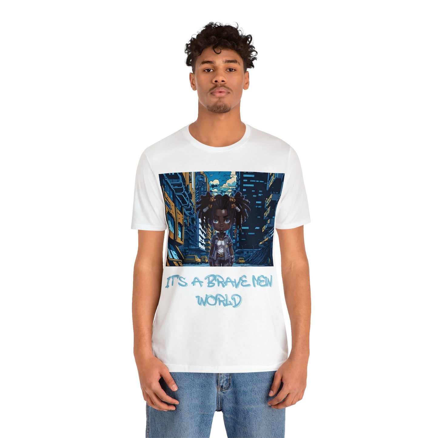Brave New World | Black Girl Magic | Anime | HD Graphic | Trendy | Artwork |  Unisex | Men's | Women's | Tee | T-Shirt