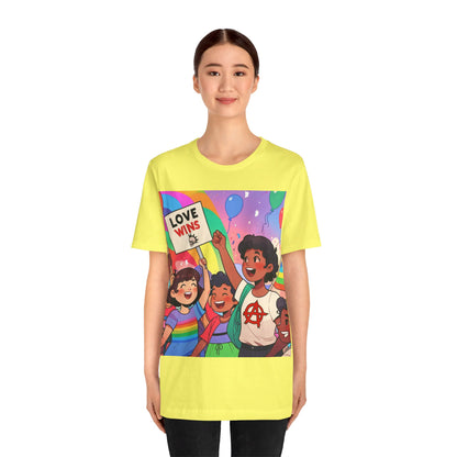 Love Wins | Inspirational | Anarchy | Alternative Living | Unisex | Men's | Women's | Tee | T-Shirt