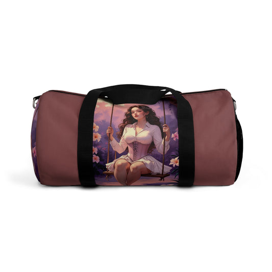 Garden Muse Duffel Bag - Elegant Artwork for Travel & Gym