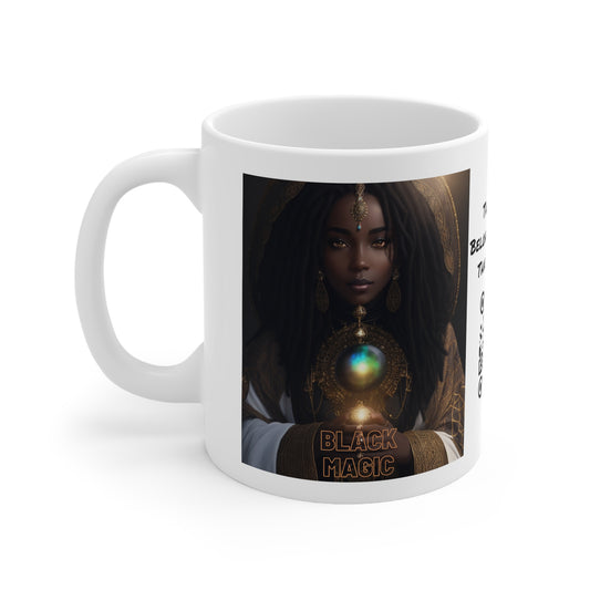 Black Magic Mug | Priestess | Afrocentric | HD Graphic | Teevolution | Strong Women | Coffee | Tea | Hot Chocolate | 11oz Black Mug | *Special Edition*