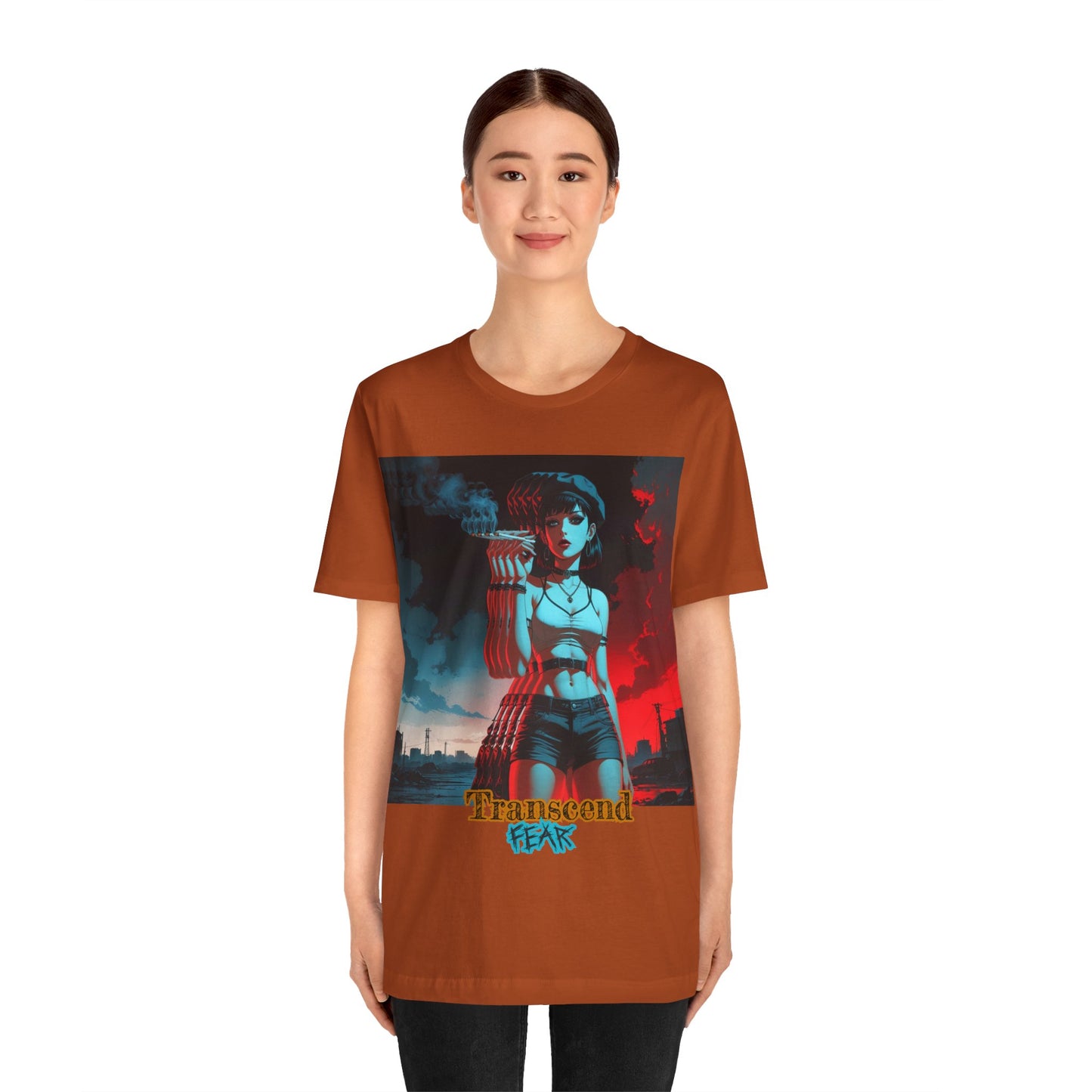 Transcend Fear Graphic Tee - Unisex Jersey Short Sleeve T-Shirt