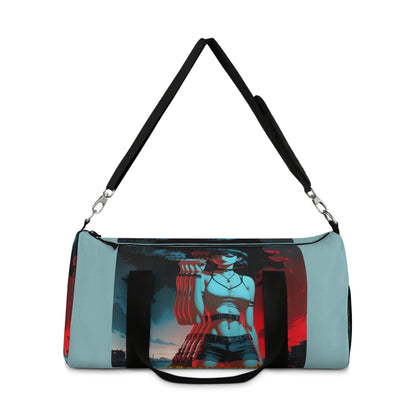 Transcend Fear Duffel Bag - Bold Graphic Design for Travel and Gym