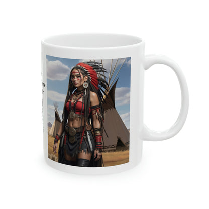 Native Love | HD Graphic | Indigenous American | Beautiful Woman | Coffee | Tea | Hot Chocolate | 11oz | White Mug