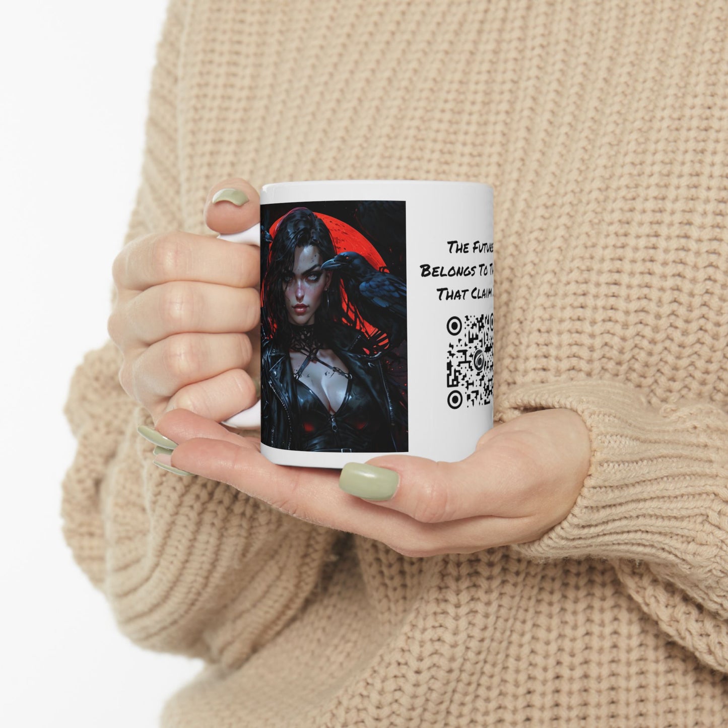 Melancholy | HD Graphic | Dark Art | A Murder Of Crows | Goth | Coffee | Tea | Hot Chocolate | Ceramic Mug | 11oz