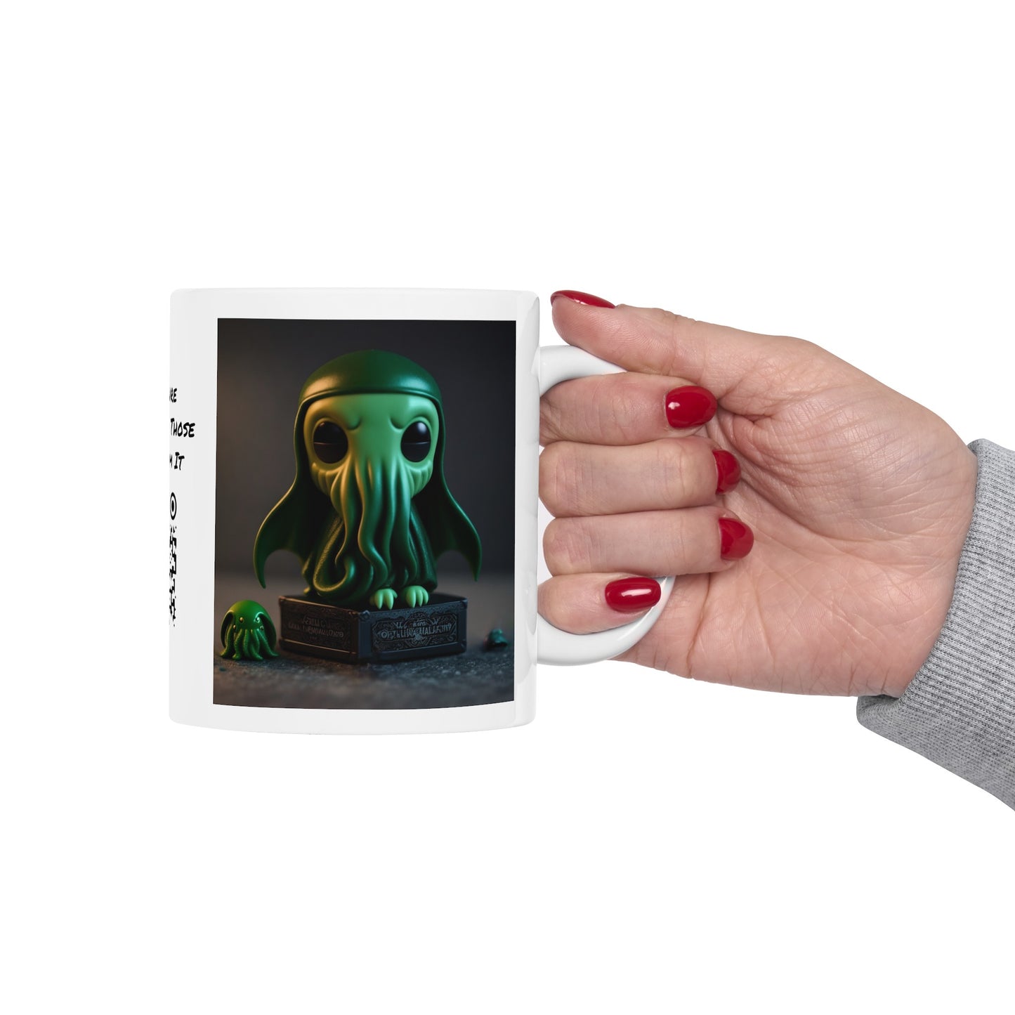 Cthulhu Pop Mug | H.P Lovecraft | The Book | Geek Gift | Fantasy Character | Sci Fi Lovers | Cute | Coffee |  Tea |  Hot Chocolate | 11oz