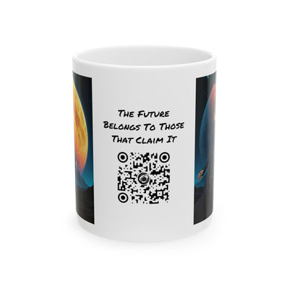 Blood Moon | HD Graphic | Goth | Anime Style | Moon | Coffee | Tea | Hot Chocolate | 11oz | White Mug