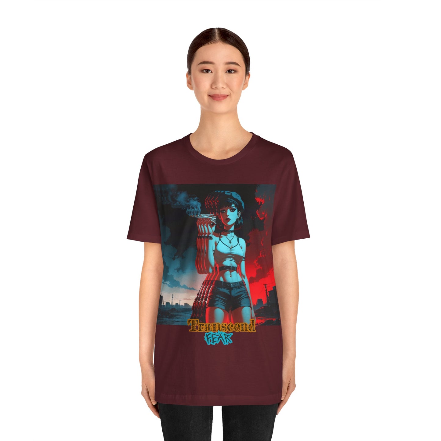 Transcend Fear Graphic Tee - Unisex Jersey Short Sleeve T-Shirt