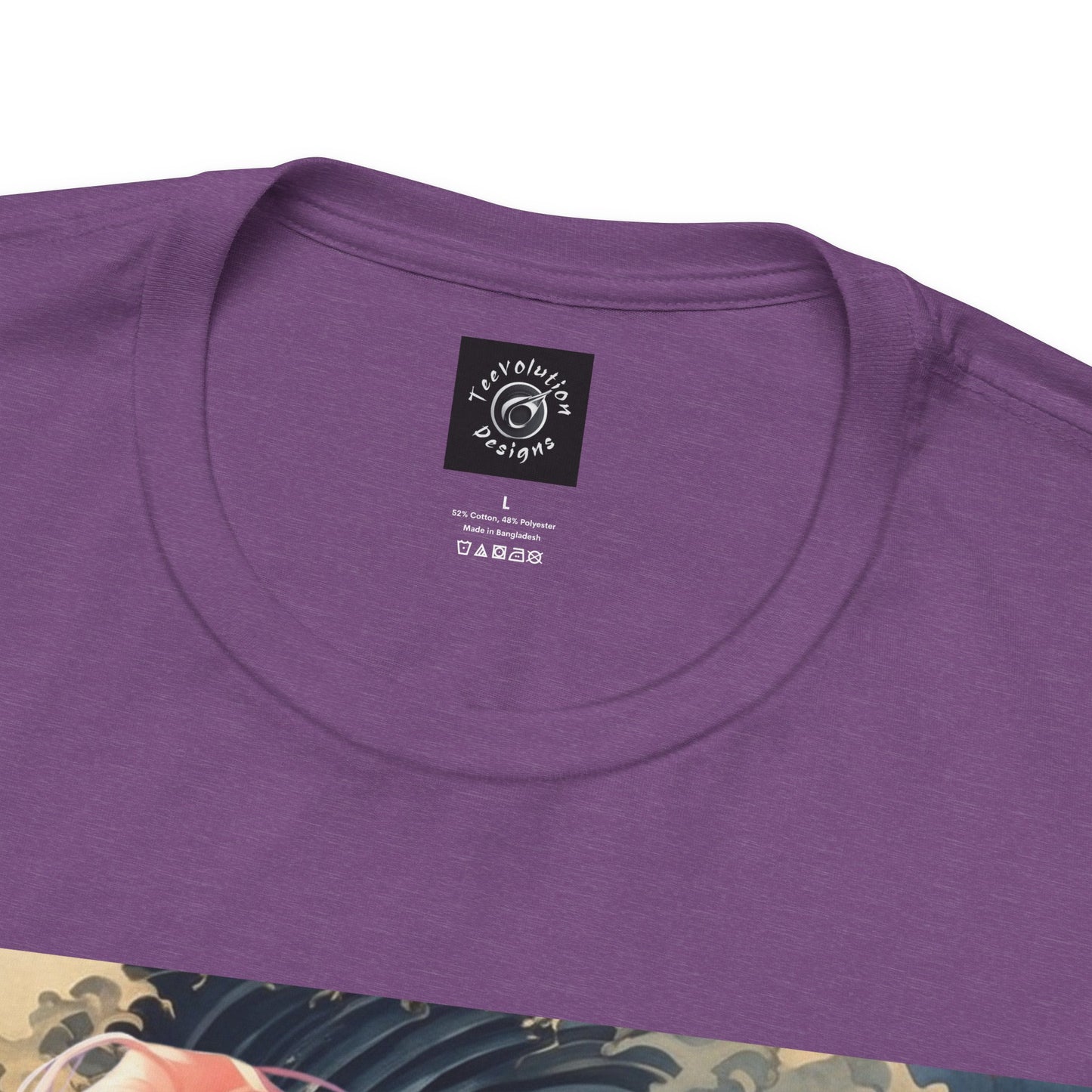 Waves of Beauty | HD Graphic | Pretty Girl | Japanese Art | Men's | Women's | Tee | T-Shirt
