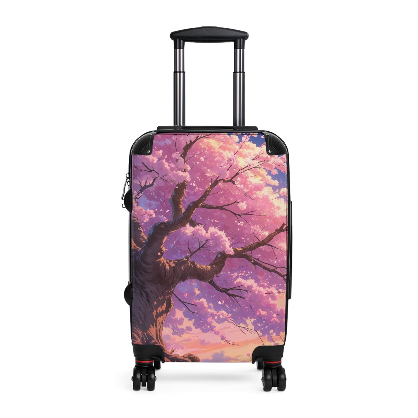 Cherry Blossom Print Suitcase - Stylish Travel Luggage for Nature Lovers