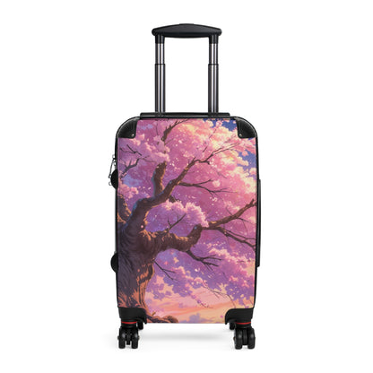 Cherry Blossom Print Suitcase - Stylish Travel Luggage for Nature Lovers