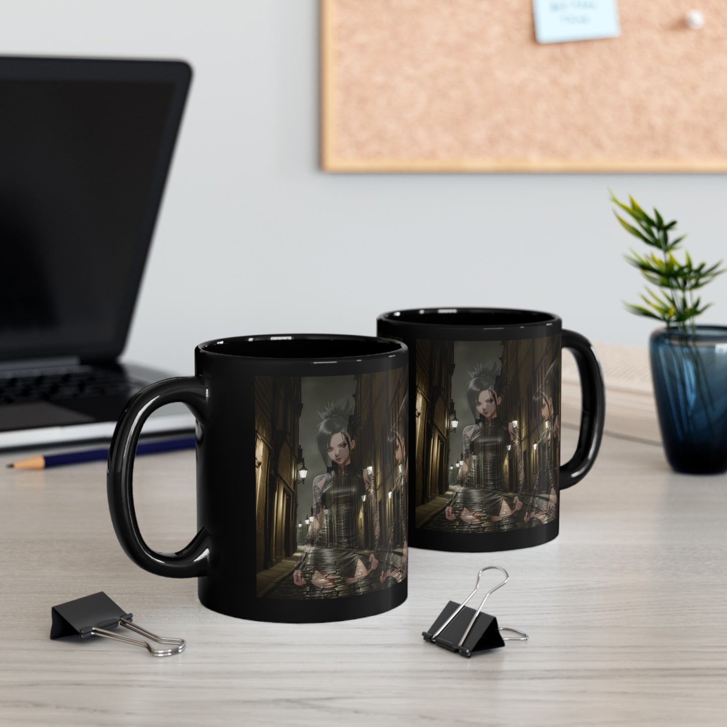 Ghosts of Gothica | Anime Gift | Fantasy Girls | Dark Daze | Sci Fi | Futuristic | HD Graphics | Coffee | Tea | Hot Chocolate | Ceramic Mug | 11oz | Mug
