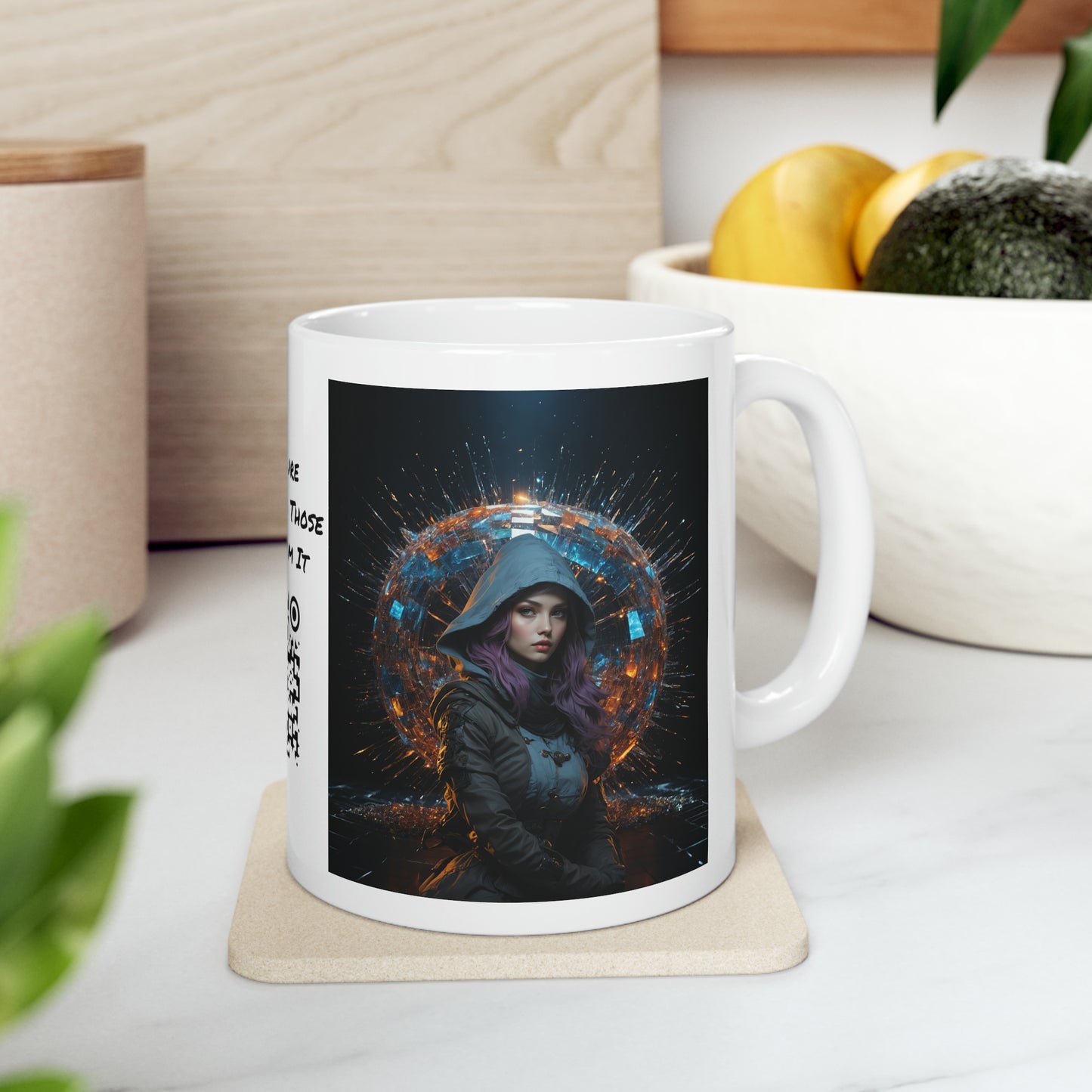 Shattered Reflections | HD Graphic | Sci-Fi | Unisex | Coffee | Tea | Hot Chocolate | 11oz | White Mug