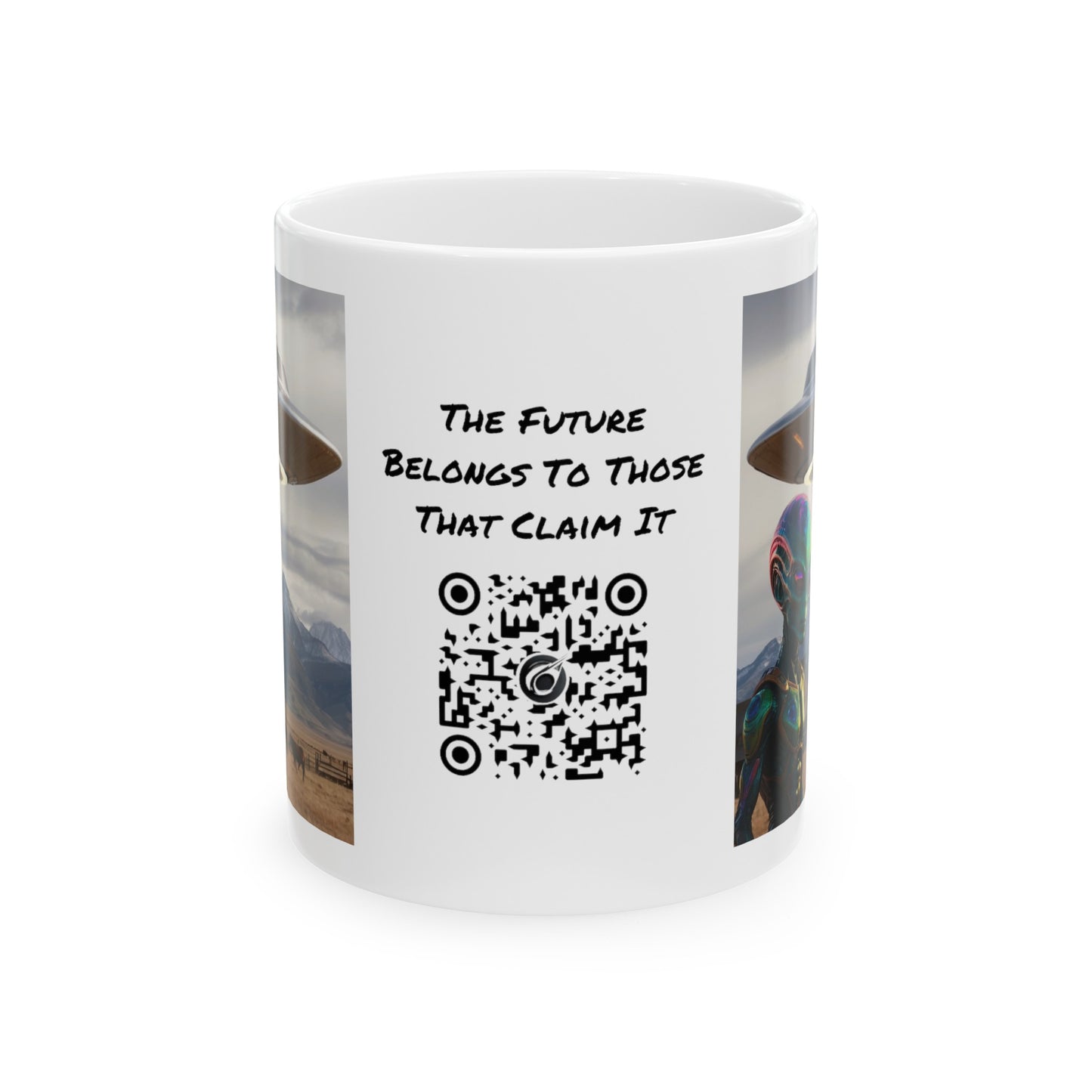 Believe! | HD Graphic | Alien | UFO | Close Encounter Of The First Kind | Spaceship | Coffee | Tea | Hot Chocolate | 11oz | White Mug