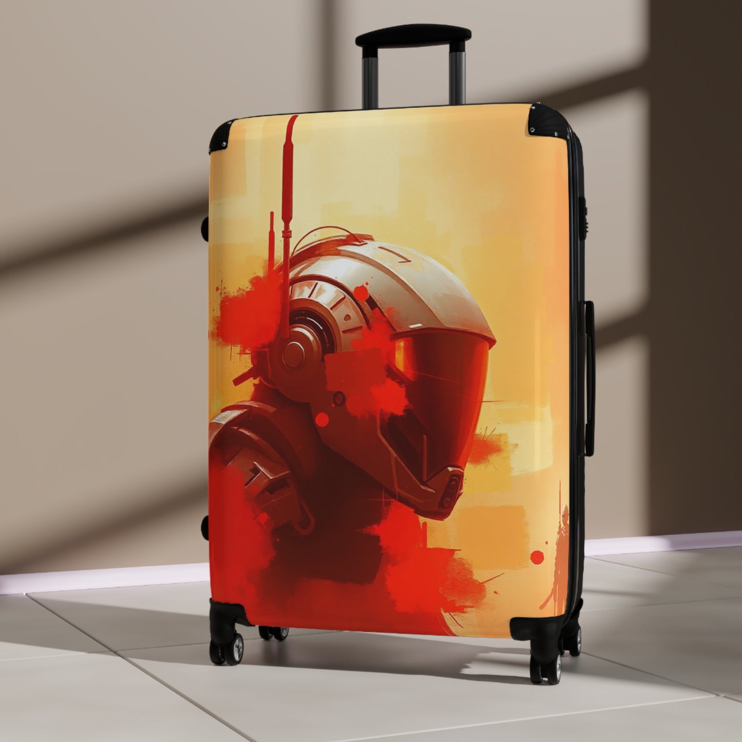 Futuristic Travel Suitcase with Bold Design
