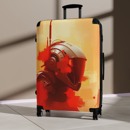 Futuristic Travel Suitcase with Bold Design