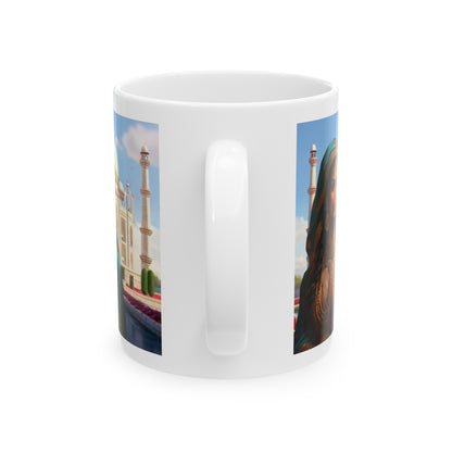 Shuddh Saundary | Taj Mahal | Pure Beauty | HD Graphic | Coffee | Tea | Hot Chocolate | 11oz | White Mug