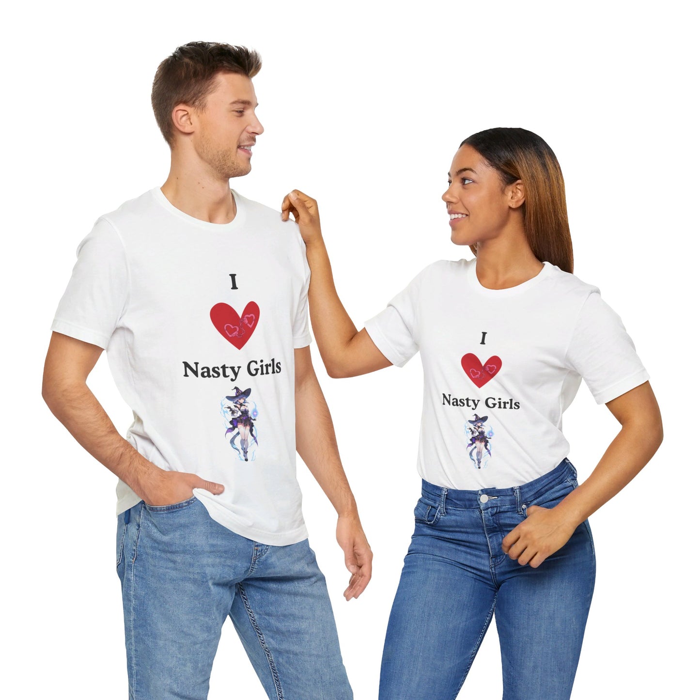 I Heart Nasty Girls | Funny | Kink Friendly | Waifu | Men's | Women's | Tee | T-Shirt