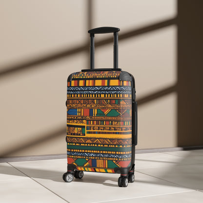 Vibrant African Inspired Pattern Suitcase – Stylish Travel Luggage for Adventurers