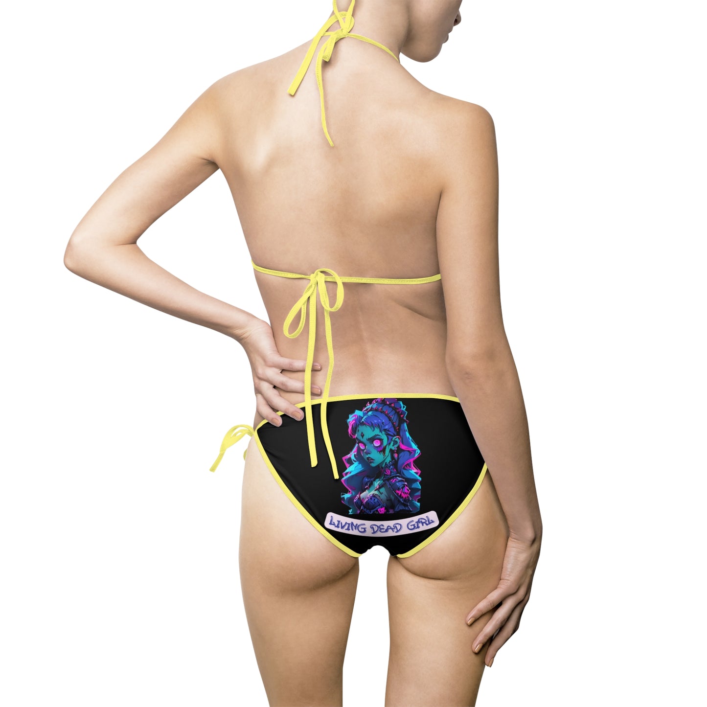 Vibrant Graphic Women's Bikini Swimsuit - Perfect for Beach Days and Summer Fun