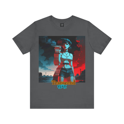 Transcend Fear Graphic Tee - Unisex Jersey Short Sleeve T-Shirt