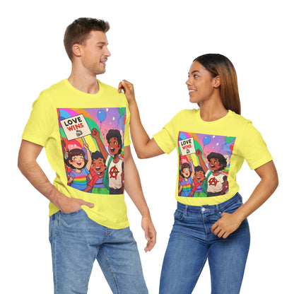Love Wins | Inspirational | Anarchy | Alternative Living | Unisex | Men's | Women's | Tee | T-Shirt