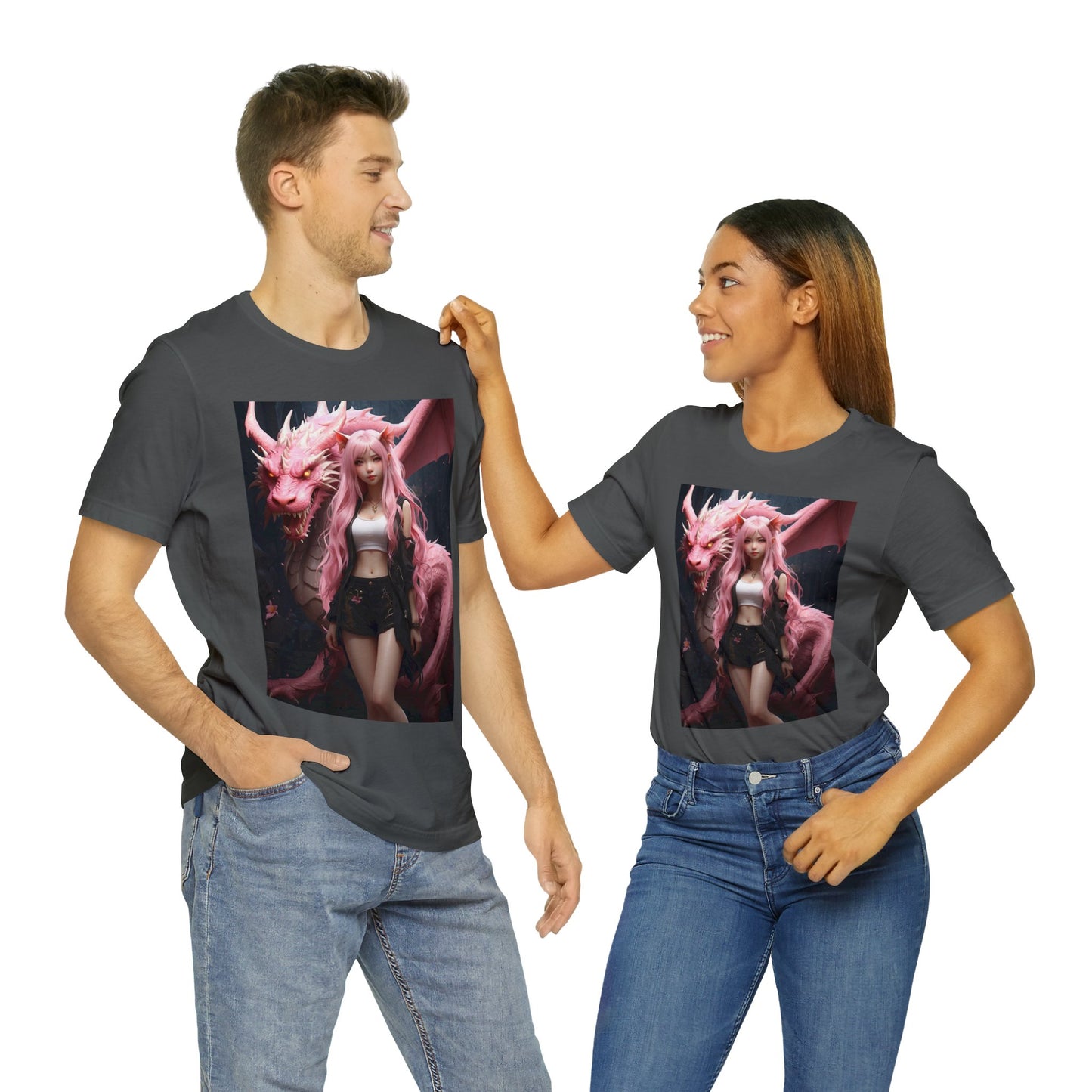 Dragon Lady | Fantasy | Anime | Gamer | HD Graphic | Unisex | Men's | Women's | Tee | T-Shirt