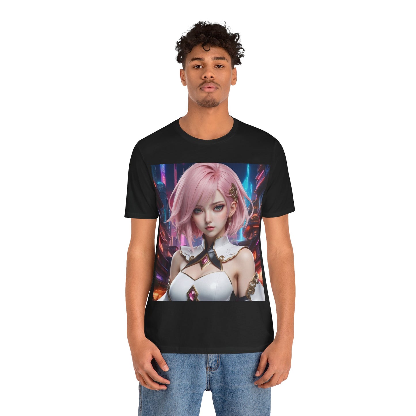 Kawaii Desu | Cute | Anime | CGI | Gamer | Fantasy Girl | Geek Gift | HD Graphics | Weeb | Waifu | Unisex | Men's | Women's| Tee | T-Shirt