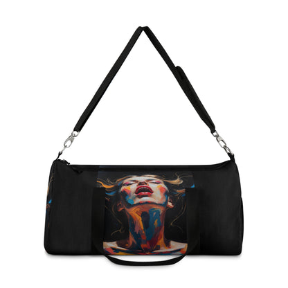 Artistic Expression Duffel Bag - Colorful Portrait Design for Gym & Travel