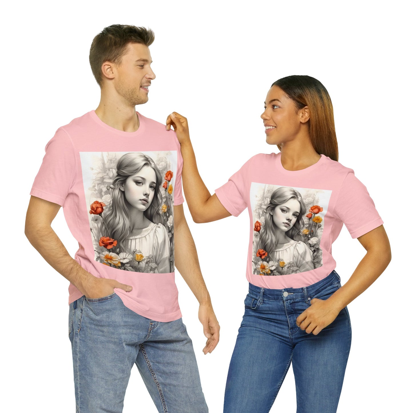 Flower Girl | Dainty | Coquette | Cottagecore | HD Graphic | Quaint | Wholesome | Wildflowers | Unisex | Men's | Women's | Tee | T-Shirt
