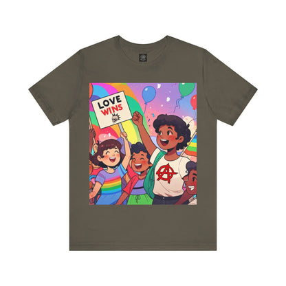 Love Wins | Inspirational | Anarchy | Alternative Living | Unisex | Men's | Women's | Tee | T-Shirt