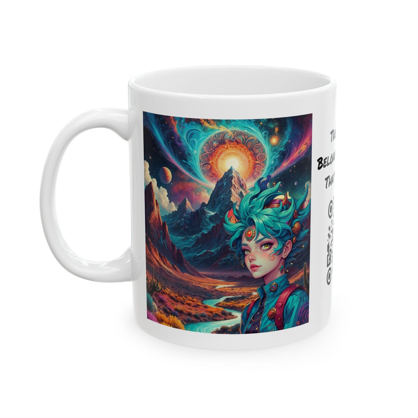 World Of Whimsy And Wonder | Abstract | Trippy Art | Shroomcore | Psychedelic | Coffee |  Tea |  Hot Chocolate | 11oz