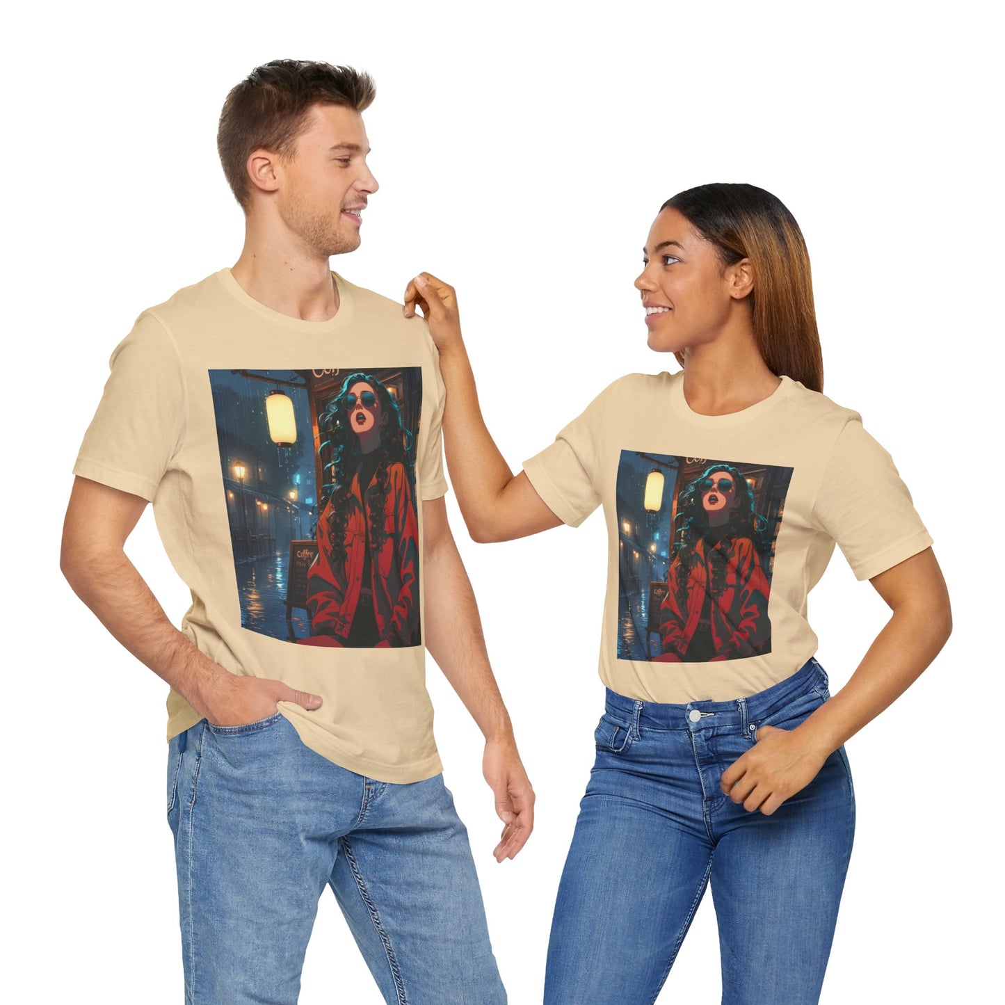 Coffee Date Graphic Tee - Unisex Jersey Short Sleeve Shirt