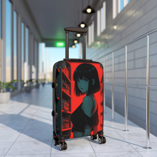 Stylish Travel Suitcase with Bold Anime Design