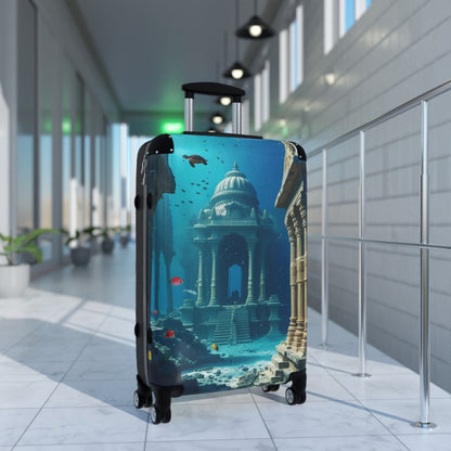 Underwater Adventure Suitcase - Stylish Travel Luggage with Coral Reef Design