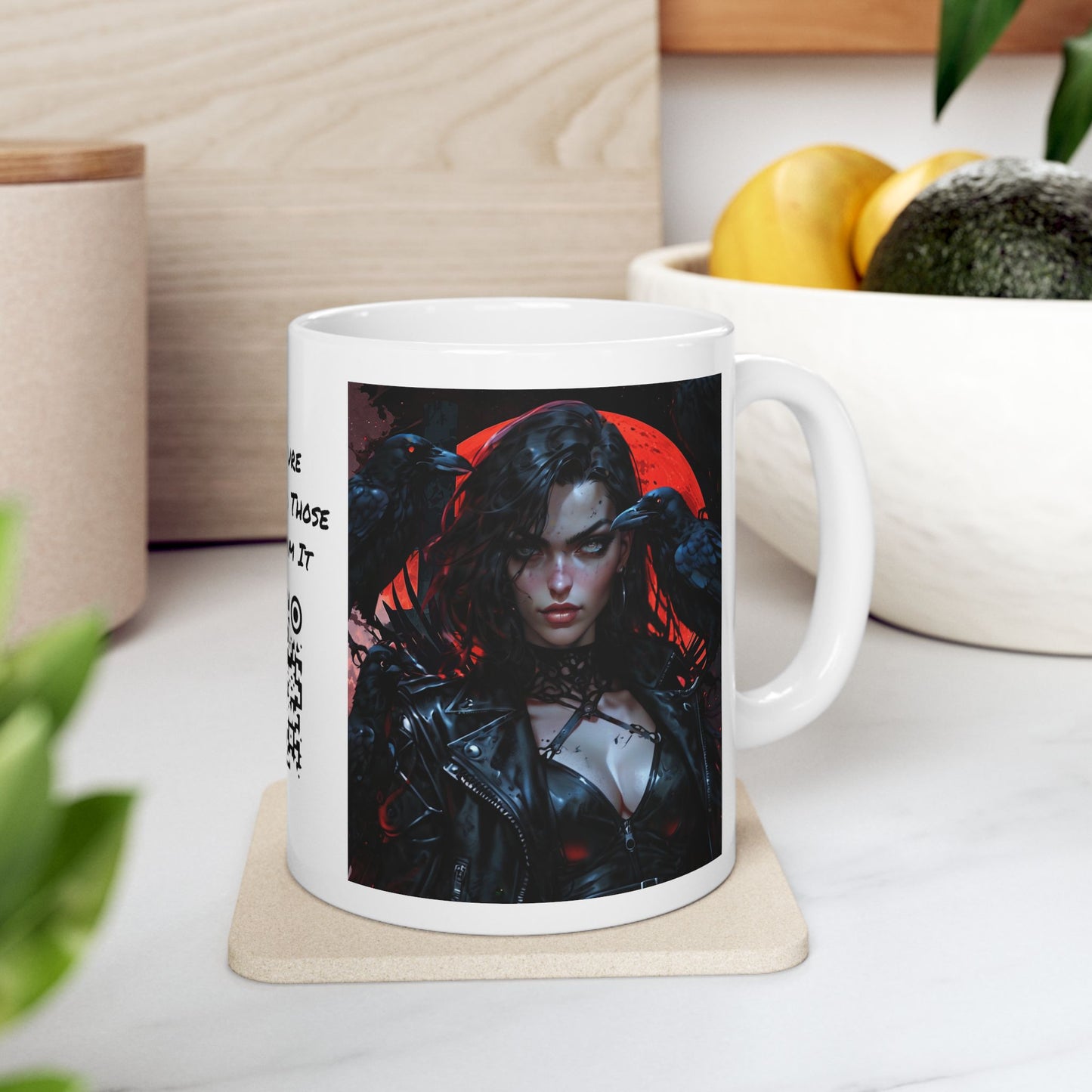 Melancholy | HD Graphic | Dark Art | A Murder Of Crows | Goth | Coffee | Tea | Hot Chocolate | Ceramic Mug | 11oz