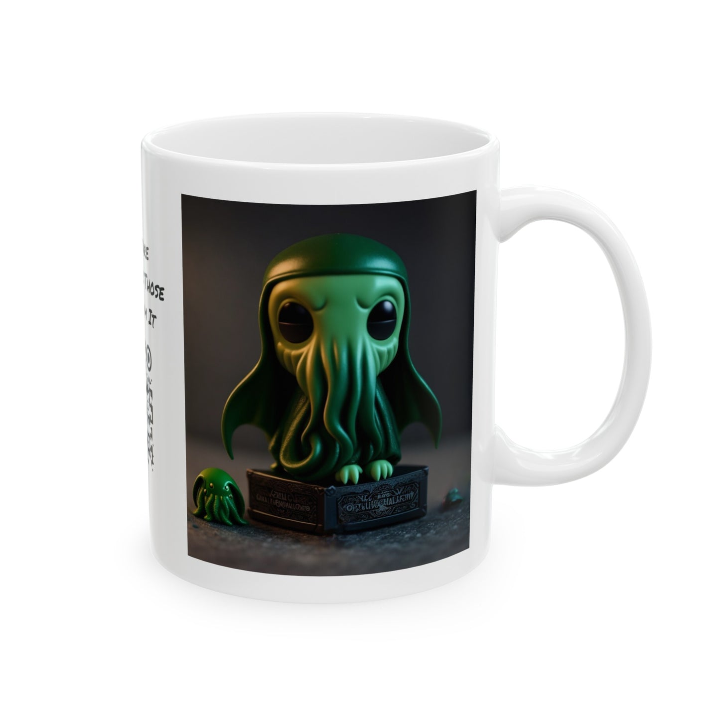 Cthulhu Pop Mug | H.P Lovecraft | The Book | Geek Gift | Fantasy Character | Sci Fi Lovers | Cute | Coffee |  Tea |  Hot Chocolate | 11oz