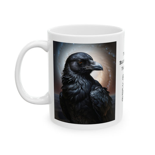 Nevermore | Raven | Edgar Alan Poe | Poetry | Coffee | Tea | Hot Chocolate | 11oz | White Mug