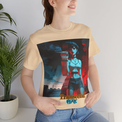 Transcend Fear Graphic Tee - Unisex Jersey Short Sleeve T-Shirt