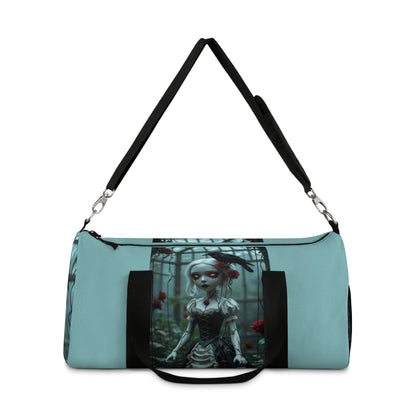 Gothic Doll Duffel Bag - Unique Travel and Gym Bag