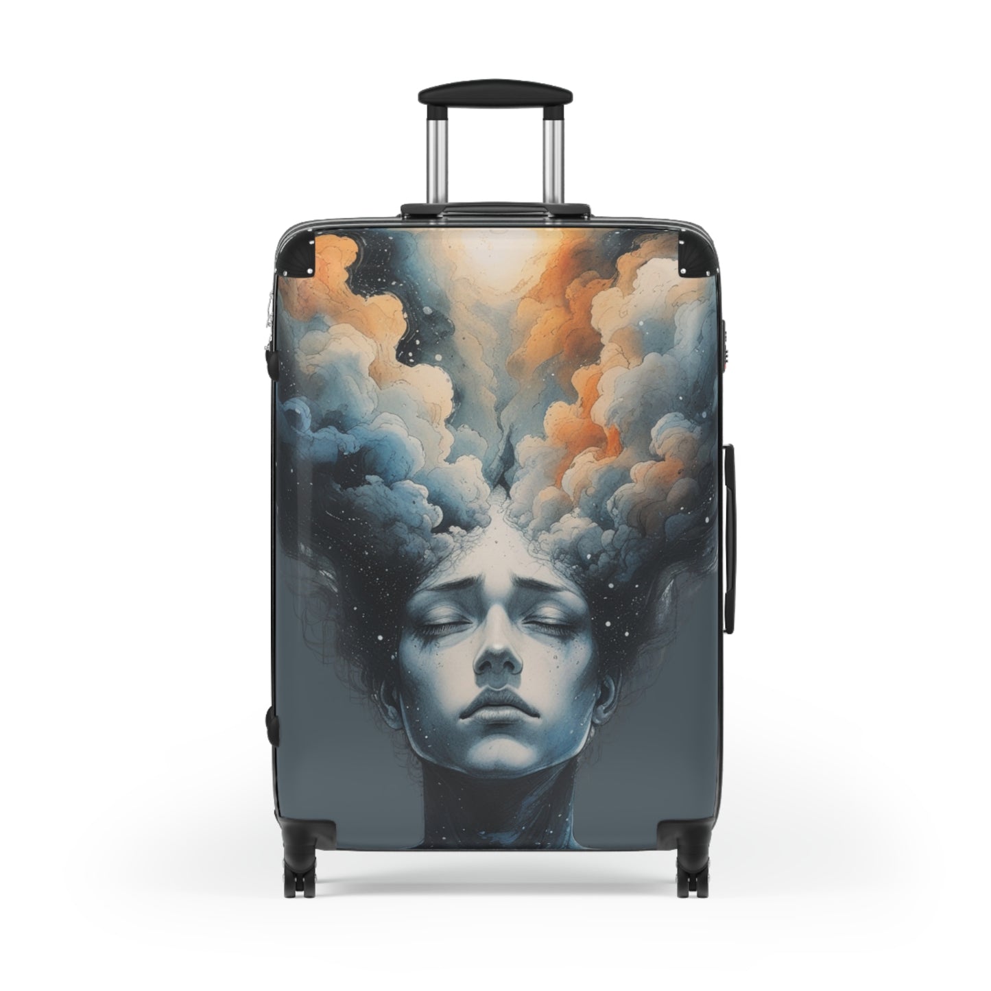 Artistic Cloud Dreamer Suitcase - Dreamy Cloud Design for Travelers